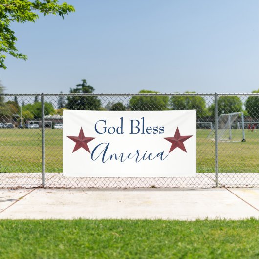 God zegene Amerika Spandoek (Insitu)