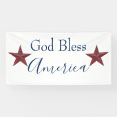 God zegene Amerika Spandoek (Horizontaal)