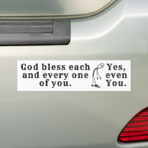 God zegene bumpersticker