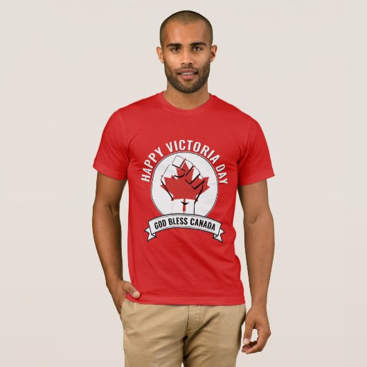 God zegene CANADA Victoria Day T-shirt (Voorkant volledig)