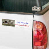 God zegene de Amerikaanse boerenbumper sticker (Op Truck)