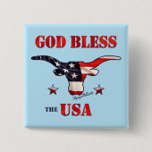 God zegene de Amerikaanse Button (Voorkant)