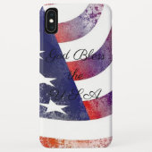 God zegene de Amerikaanse iPhone Case (Achterkant)