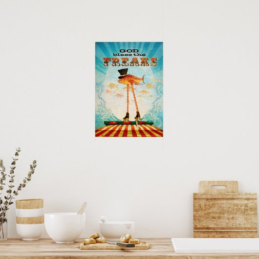 God zegene de Freaks Poster (Keuken)