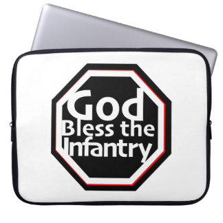 God zegene de infanterie print nieuwigheid: het le laptop sleeve