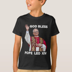 God zegene de nieuwe paus Leo XIV Katholieke Kerk T-shirt