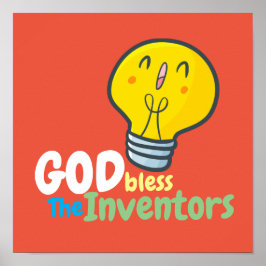 God zegene de uitvinders Poster