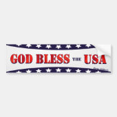 God zegene de Verenigde Staten Bumpersticker (Voorkant)