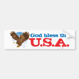 God zegene de Verenigde Staten Bumpersticker