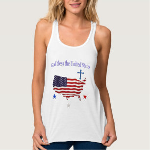 God zegene de Verenigde Staten Tanktop