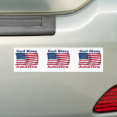 God zegene de Verenigde Staten van Amerika Bumpersticker (Op auto)