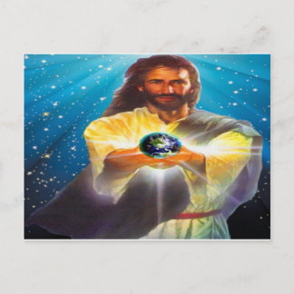 God zegene de wereld briefkaart