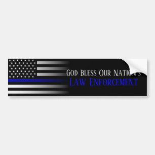 God zegene de wetshandhaving van onze natie bumpersticker