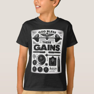 God zegene deze winsten spier bodybuilding ------- t-shirt