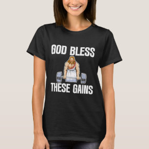 God zegene deze winsten spier bodybuilding ------- t-shirt