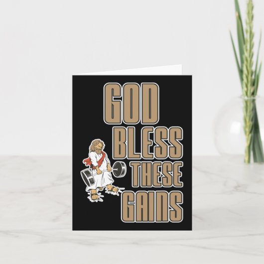 God zegene deze winsten spieropbouw ----- kaart (Voorkant)