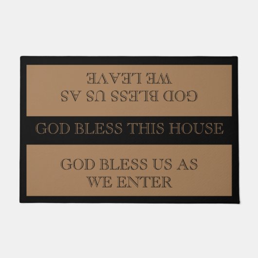 God zegene dit huis deurmat (Voorkant)