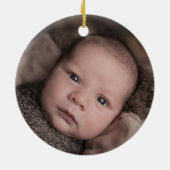 God zegene doop groen botanisch keramisch ornament (Achterkant)