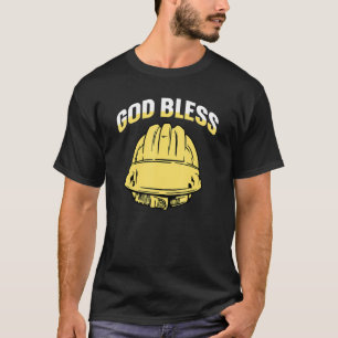 God zegene een mijnwerker t-shirt