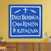 God zegene elke hoek canvas afdruk (Insitu (Woonkamer))