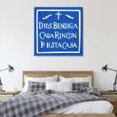 God zegene elke hoek canvas afdruk (Insitu (Slaapkamer))