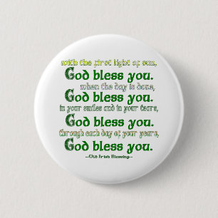 God zegene je ronde button 5,7 cm