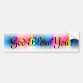 God zegene jou Fractal Bumpersticker (Voorkant)