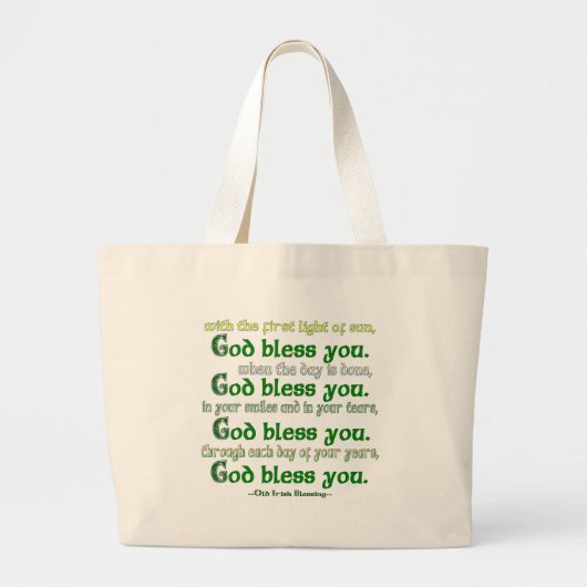 God zegene jou grote tote bag (Voorkant)