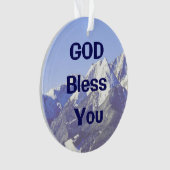 God zegene jullie kerstversiering ornament (voorkant)