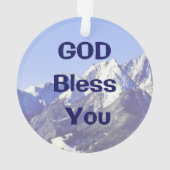 God zegene jullie kerstversiering ornament (achterkant)