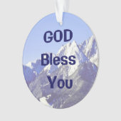 God zegene jullie kerstversiering ornament (voorkant)
