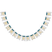 God zegene naam Blue Geode Boy doop communie Vlaggetjes (Alle)