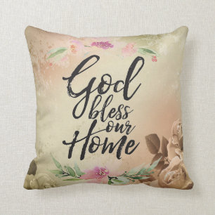 God zegene ons huis kussen