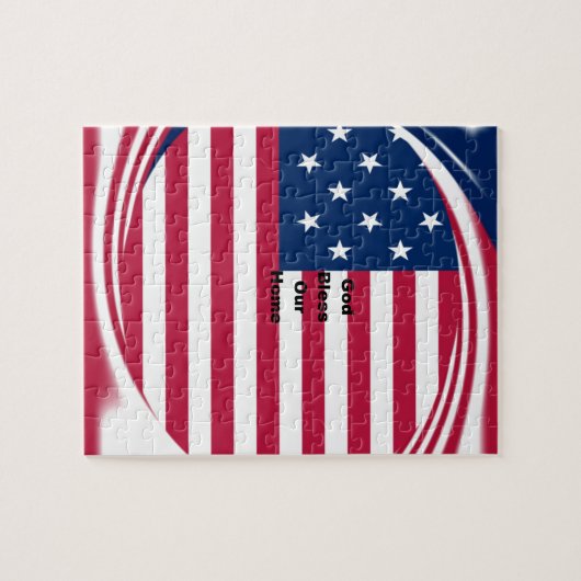 God zegene ons huis legpuzzel (Horizontaal)