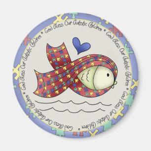 God zegene onze Autisic Children Magnet Magneet
