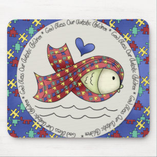 God zegene onze autistische kinderen mousepad muismat