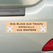 God zegene onze troepen speciaal... bumpersticker (Op auto)