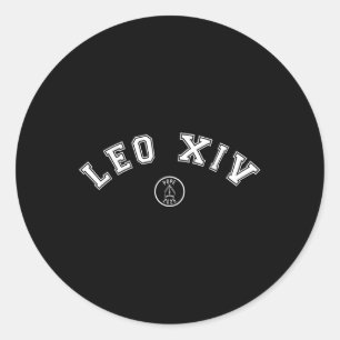 God zegene Paus Leo XIV Chicago America Ronde Sticker