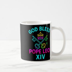 God zegene Paus Leo XIV Katholieken T-shirt Koffiemok