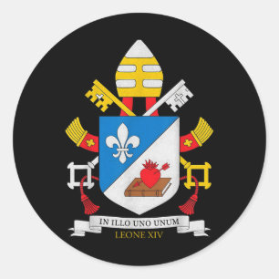 God zegene Paus Leo XIV Leone XIV Ronde Sticker