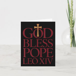 God zegene Paus Leo XIV Nieuwe Paus Vaticaanstad C Kaart