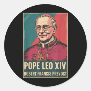 God zegene Paus Leo XIV Paus Leo XIV Shirt Paus Le Ronde Sticker