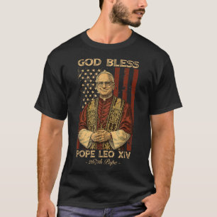 God zegene Paus Leo XIV Robert Francis Prevost Ame T-shirt