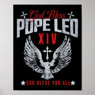 God zegene Paus Leo XIV, Vaticaanse Verkiezing Pau Poster