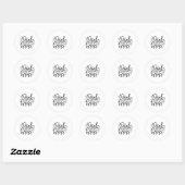 God zegene ronde sticker (Vel)