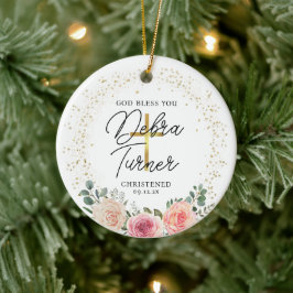 God zegene u doop Kerstmis Keramisch Ornament