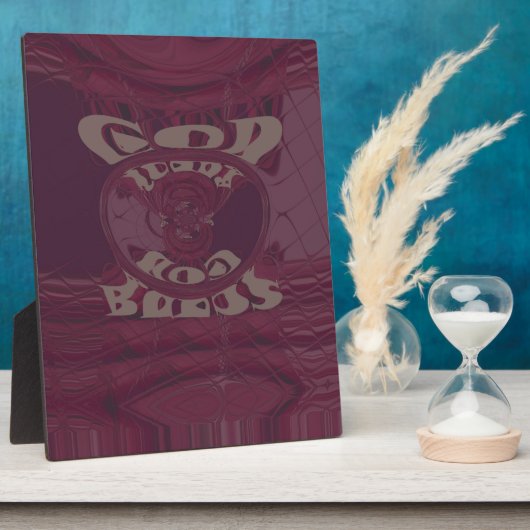 God zegene u Giraffes Art Print / Design Fotoplaat (Zijkant)