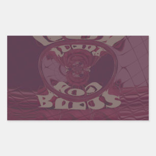 God zegene u Giraffes Art Print / Design Rechthoekige Sticker