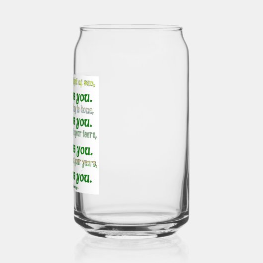 God zegene u Ierse zegen Blikvorm Glas (Links)