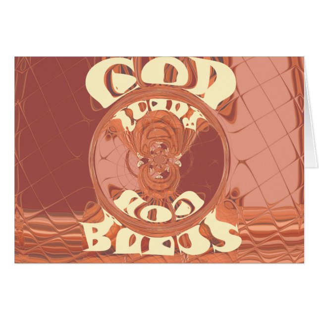 God zegene u met het Inspirerend tekstontwerp. (Voorkant Horizontaal)